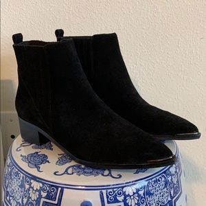 Leather Suede Booties